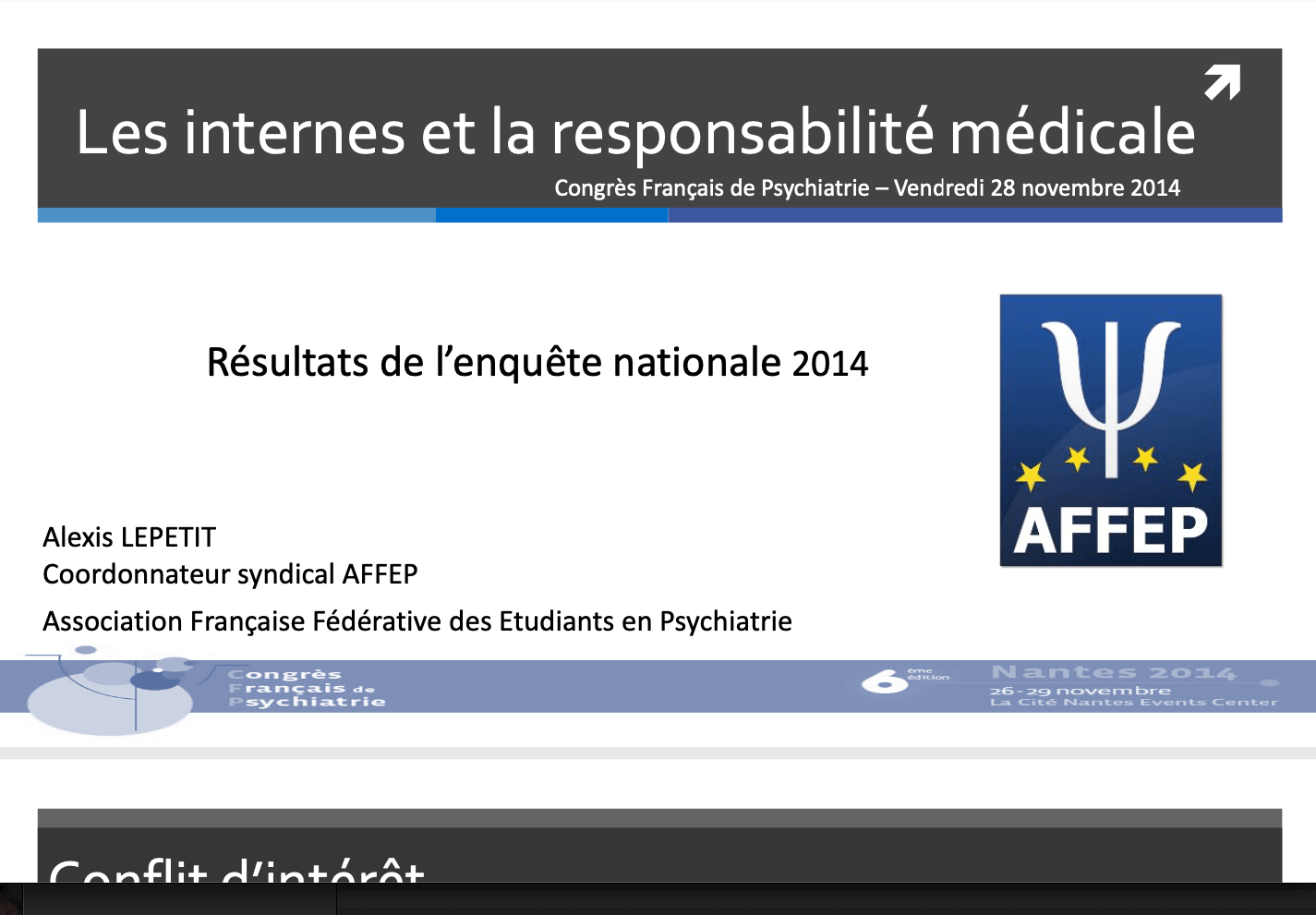 2013-2014 Les internes et la responsabilité médicale