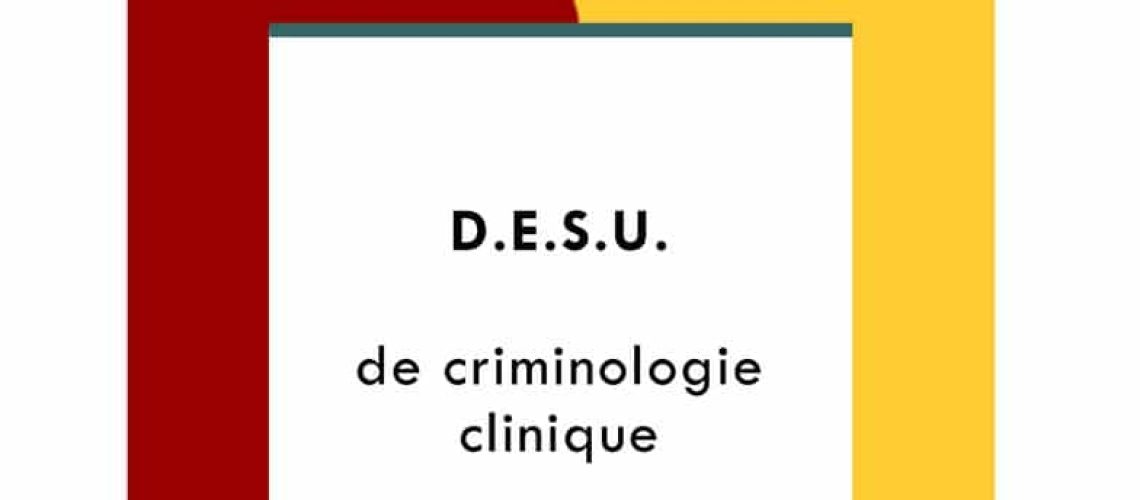 DESU Criminologie 3