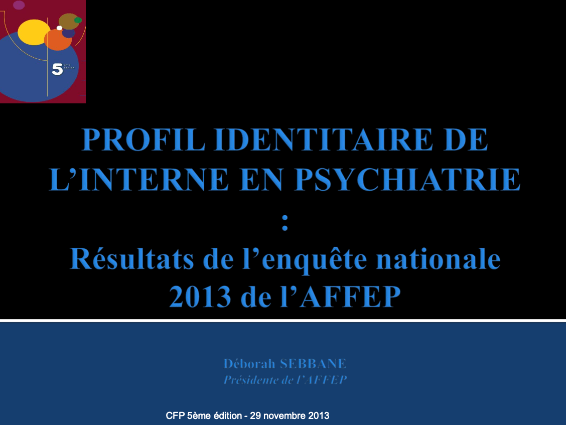 2012-2013 Profil identitaire de l_interne en psychiatrie